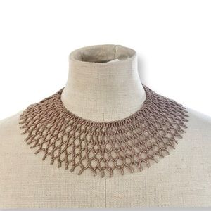 1940s-Style Scottish Ladies Jabot Highlander Bead Collar